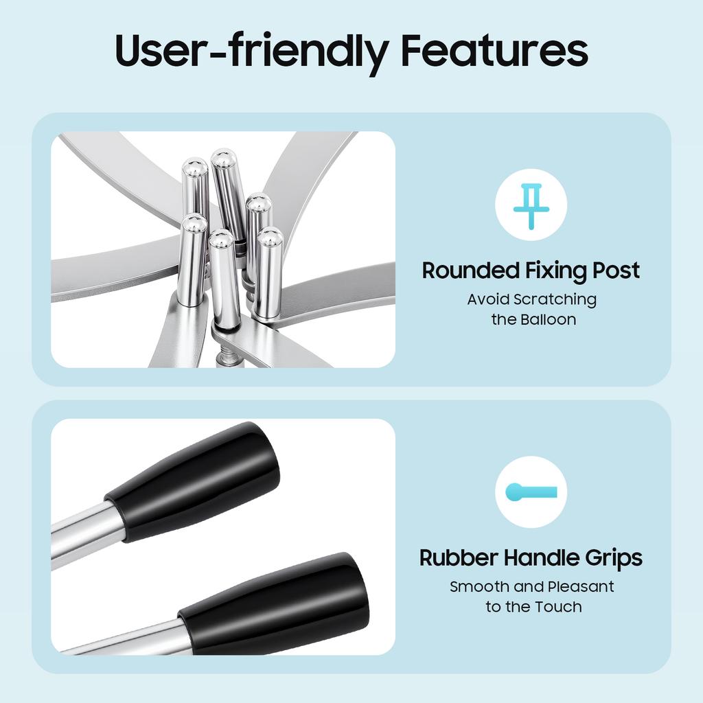 Инструмент для расширения латексных и бобо шаров из нержавеющей стали для наполняющей машины, ручной расширитель, для изготовления подарков и украшений для вечеринок