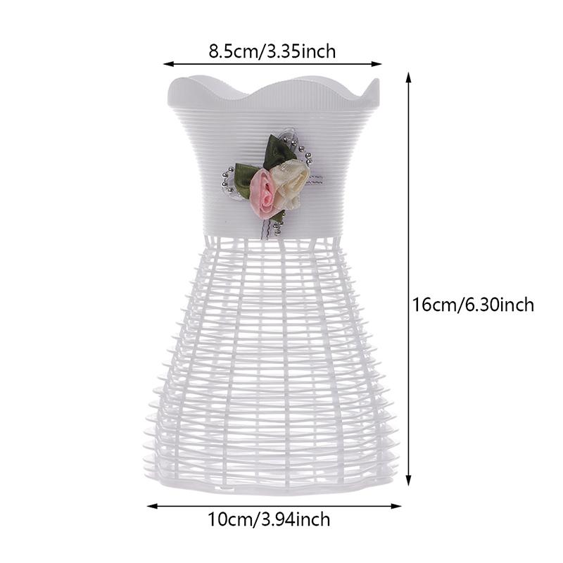 Современная ваза для цветов, белая, розовая, синяя пластиковая ваза, цветочный горшок, корзина, скандинавский дом