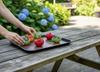 BLACK RECTANGULAR WAITER'S KITCHEN SERVING TRAY 41.5×30.5cm