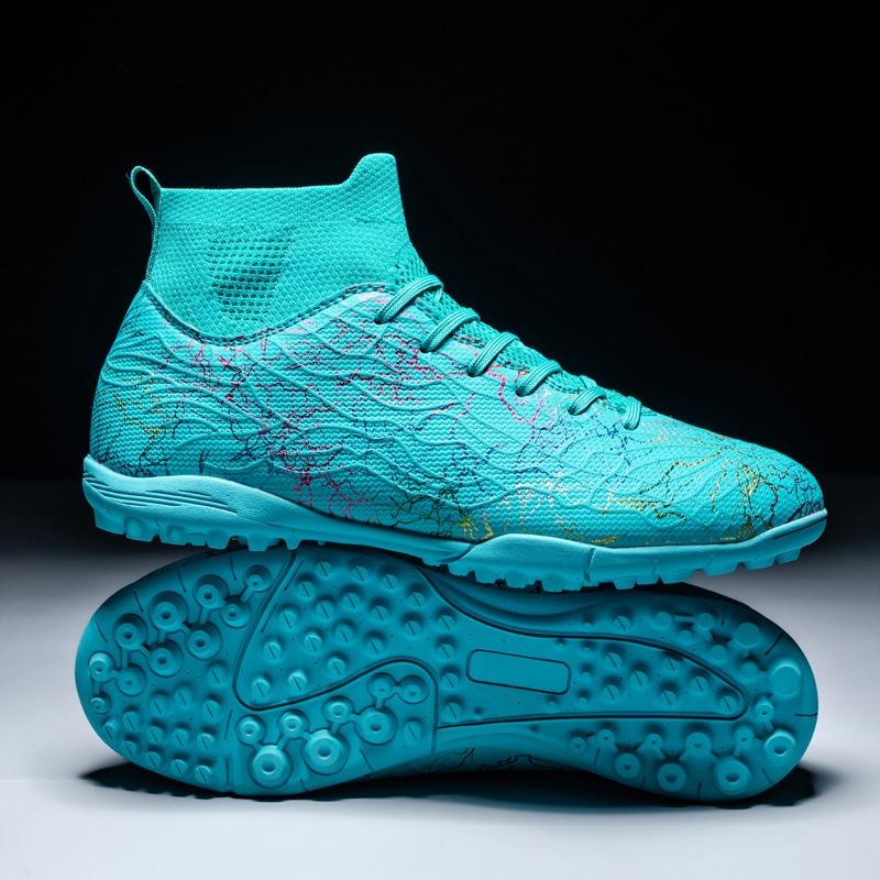 Fashion High-top Football Shoes Broken Nails Long Nails Professional Grass Football Training Shoes Men's Football Uppers