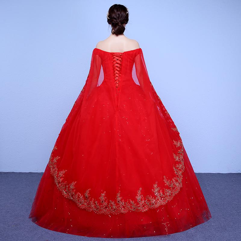 Large Size Big Size Wedding Dresses Resses Red Wedding Dresses Slender