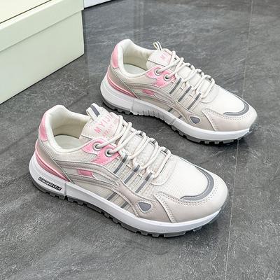 Новые женские повседневные кроссовки для ходьбы, дышащие, удобные, женская повседневная обувь, уличные кроссовки, обувь на платформе   De Mujer