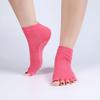 1Pair Half Anti-Slip Pilates Ankle Grip Durable Five Fingers Cotton Yoga Socks