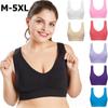 M--4XL Женский большой размер Push Up Bra Спортивный бюстгальтер Бесшовный регулируемый бюстгальтер Верхний бюстгальтер Удобный дышащий впитывающий пот нижнее белье Бюстгальтеры