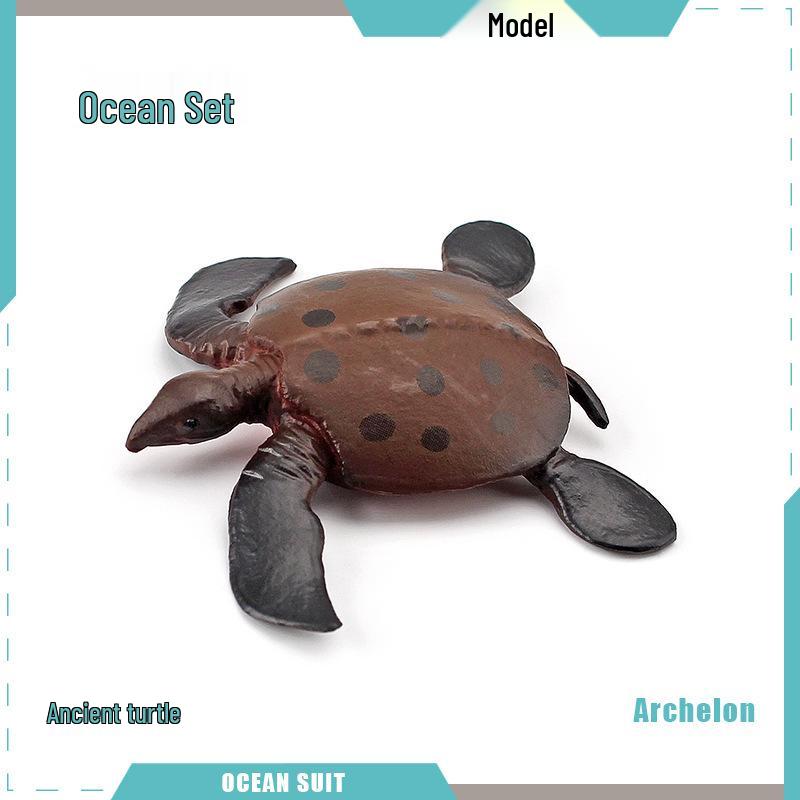 Children's Marine Animal Model Set: Mini Whale, Shark, Dolphin, Turtle, Sea Lion