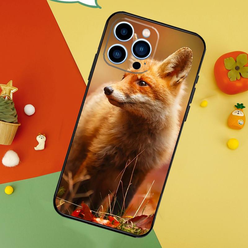 Милый лис Осенью Чехол для iPhone 13 12 Mini 11 14 15 16 Pro Max XS X XR 7 8 14 15 16 Plus Чехол для телефона