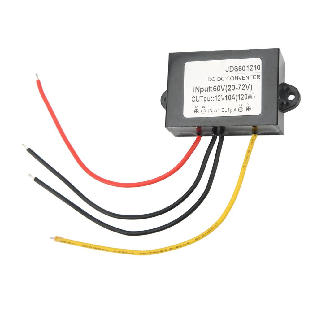 Модуль понижающего преобразователя постоянного тока IP67 Водонепроницаемый регулятор напряжения Понижающий преобразователь 20?Вход 72В 12В 10А 120Вт