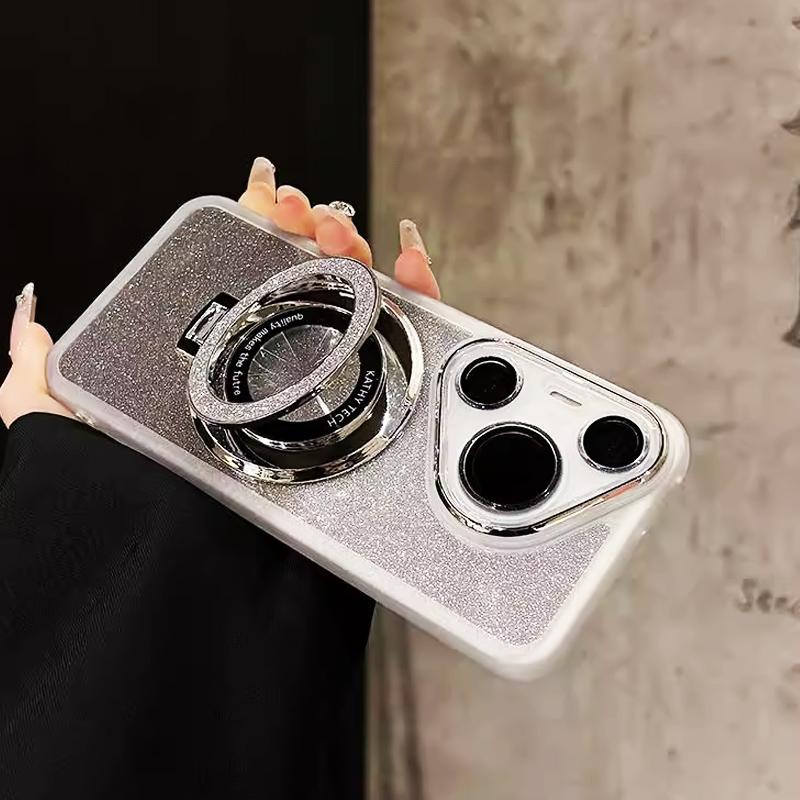 Роскошный Магнитный Держатель Magsafe Блестящий Чехол для Huawei Honor X8C X8B X8A X7C X7B X9C X9A X9B X6B X5 X5B Plus Прозрачный Чехол