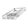 Desk Drawer   with Non Slip Rubber Pads Metal Mesh 5 Compartments Storage Tray for Home and   Use
