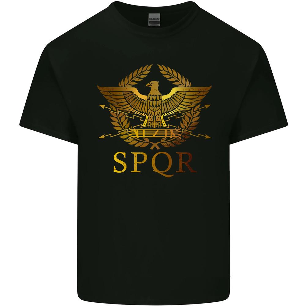 Спортивная футболка для тренировок Тяжелая атлетика SPQR Римская мужская хлопковая футболка Унисекс футболка