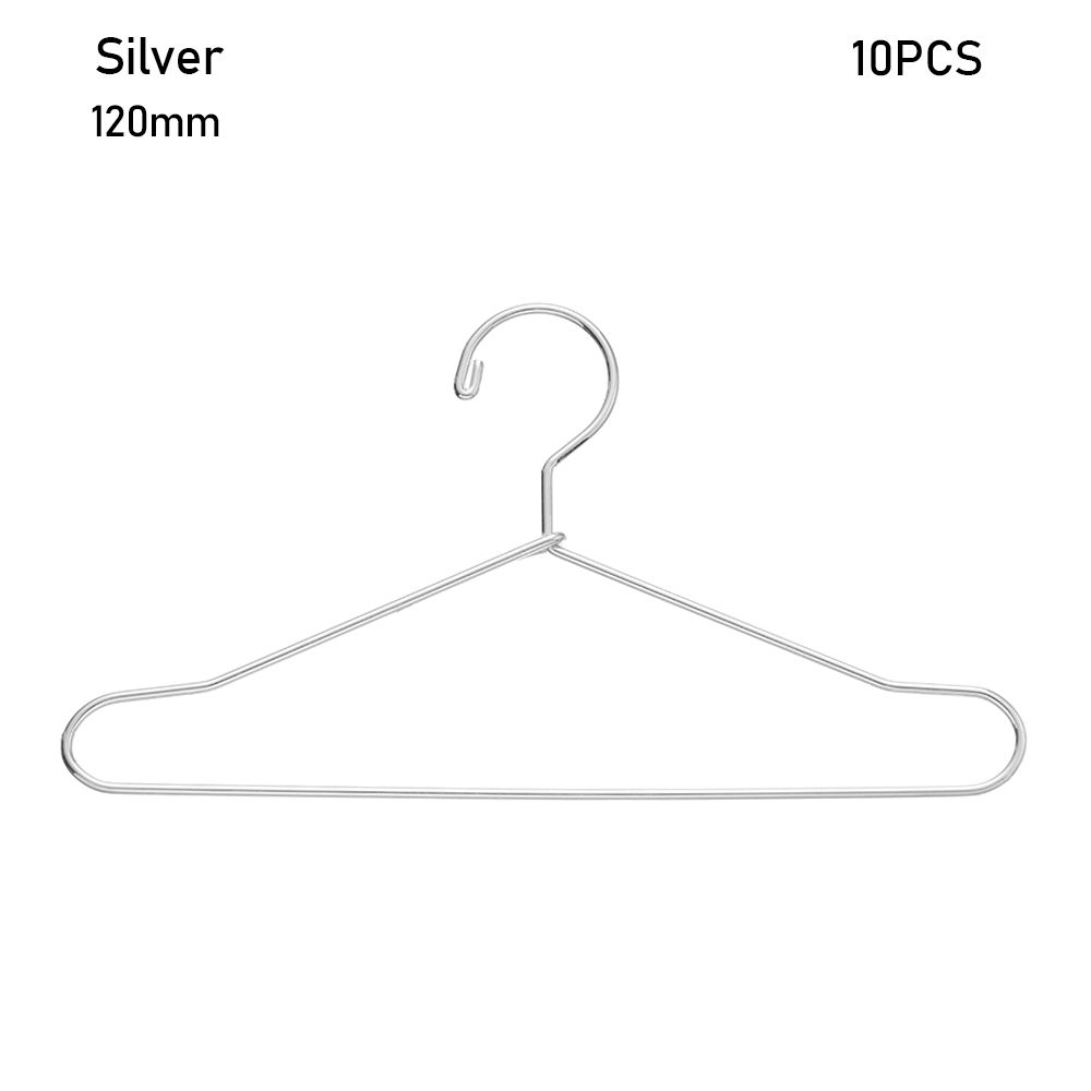 10pcs Multi-colors Cute 1/6 Doll Mini Hangers Dress Clothes Hanging Metal Doll Accessories