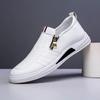 Autumn Men's Loafers Soft Men Shoes Spring Breathable White Leather Shoe Summer Sneaker Shoes Men Casual Shoes Man Tenis Hombres