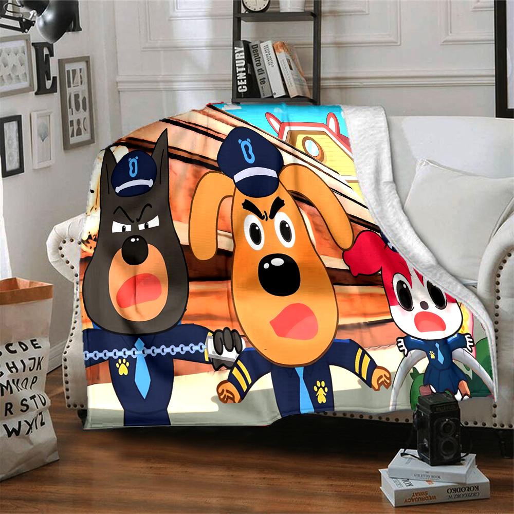 1Pc Police Party Celebration Blanket For Couch Bed Plush Cozy Fuzzy Blanket Super Soft Warm Blankets For Fall And Winter 0918146