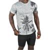 Летняя футболка DeepSEA с рисунком пальмы и цифровым принтом 2403220