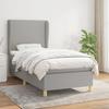 3128341 vidaXL Divan Bed with Mattress Light Grey 100x200cm Fabric