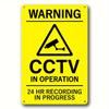 1 шт. Видеонаблюдение ведется, Металлическая табличка, Предупреждающая алюминиевая табличка, Для дома, фермерского дома, крыльца, уличного декора, Легко установить, Водонепроницаемый