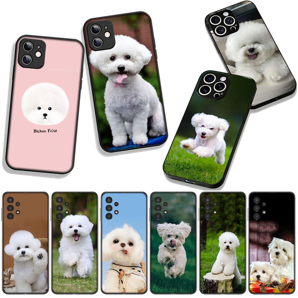 Phone Cover Bichon Frise Dog Cute Pet Casing for OPPO A54 A40 A60 A80 A18 A16 A17 A38 A78 A79 A57 A55 A96 A15 A12 Case