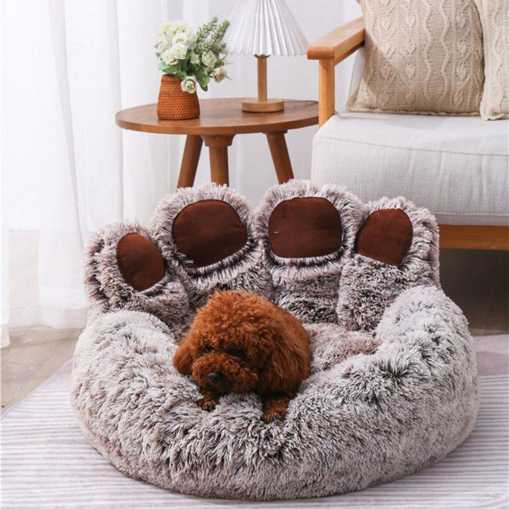 Small Cat Winter Bed Dog Sleeping Mat Pet House Mat Soft Thickened Plush Cushion Cat Bed Warm Open Bed Dogs Supplies