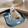 Dog Potty Mat, Mesh Training Toilet, Tray with Protective Wall On Each Side, Toilet for