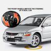 1:24 Mitsubishi EVO9 street car version alloy die-cast car imitating real sound and light retro collection ornaments boy toy