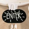 High Absorbency Imitation Cashmere Mat Quick Dry Absorbent Doormat Non-Slip Floor Mat  Bedroom