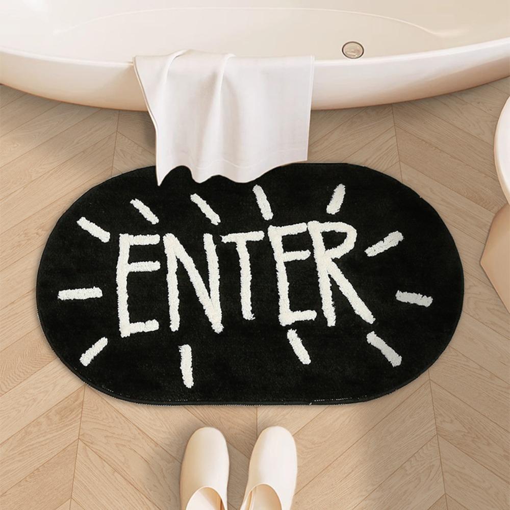 High Absorbency Imitation Cashmere Mat Quick Dry Absorbent Doormat Non-Slip Floor Mat  Bedroom