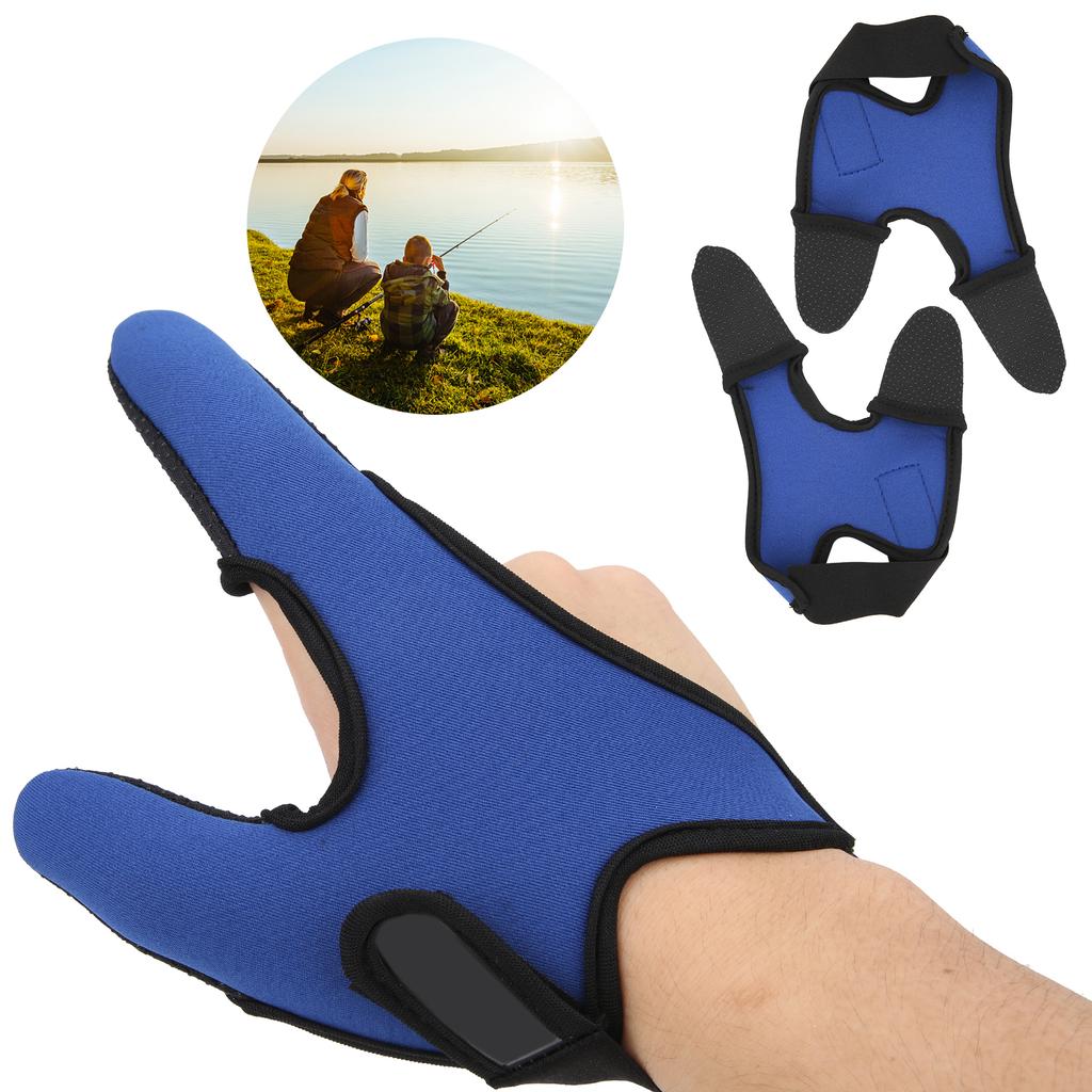 2 шт. Рыболовные перчатки с 2 защитными пальцами, Нескользящие, Дышащие, Снаряжение для рыбалки на открытом воздухе