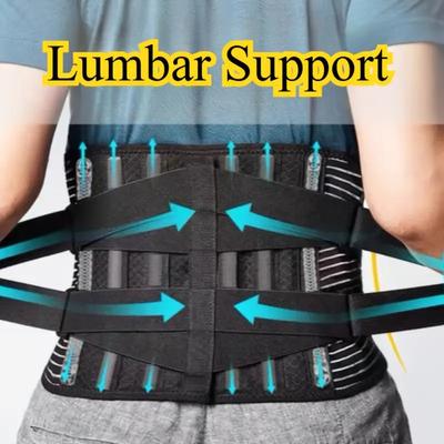 Унисекс Спортивный бандаж для спины для облегчения напряжения в пояснице, дышащий, регулируемый пояс для похудения, абдоминальный пояс, эргономичный дизайн