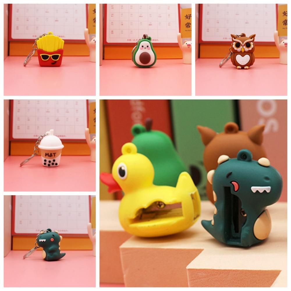 Pencil Cutting Cartoon Pencil Sharpener Animal Shape Pencil Cutter Kawaii Student Supplies