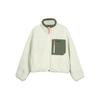 Модная Ретро Вязаная Куртка Color Block Женские Куртки Тофу-Белый L423W011-0211
