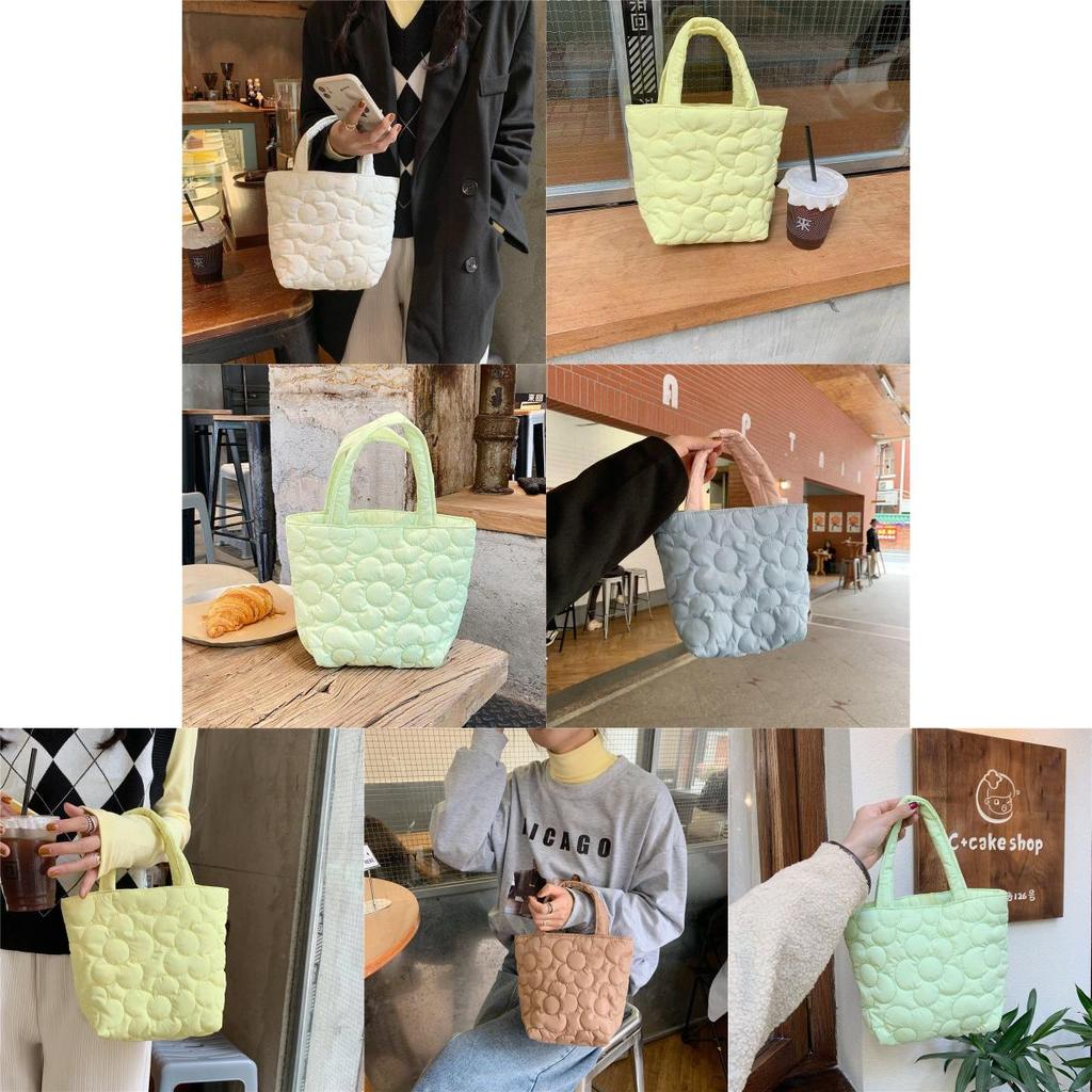 Стильная стеганая сумка-тоут для перекусов и детских вещей, идеально подходящая для ежедневного использования мамой.