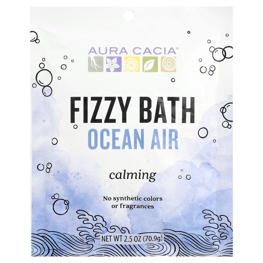 Aura Cacia Fizzy Bath, Marine Air, 2.5 Oz (70.9 G)