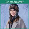 Knit Hat For Women Blend Warm Earflap Winter Beanie Fall Fashion Accessories