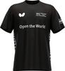 Футболка с коротким рукавом Butterfly Table Tennis Cellsard Размер 47820, Футболка, Влагоотводящая, Быстросохнущая, Эластичная, Унисекс, Черный, L,