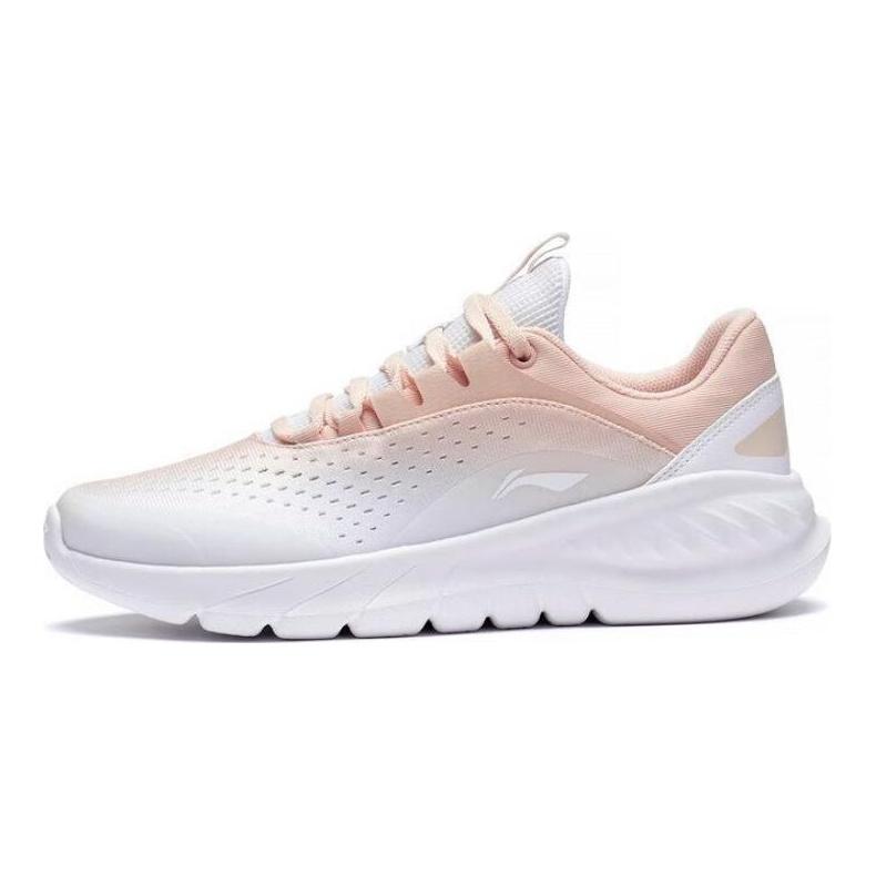 Кроссовки женские Li Ning Eazgo Durable Breathable Low Top Running Shoes White Pink ARST036-4