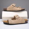 New Fashion Men's Cork Sandals Classic Cork Slippers Male Summer Beach Sandals