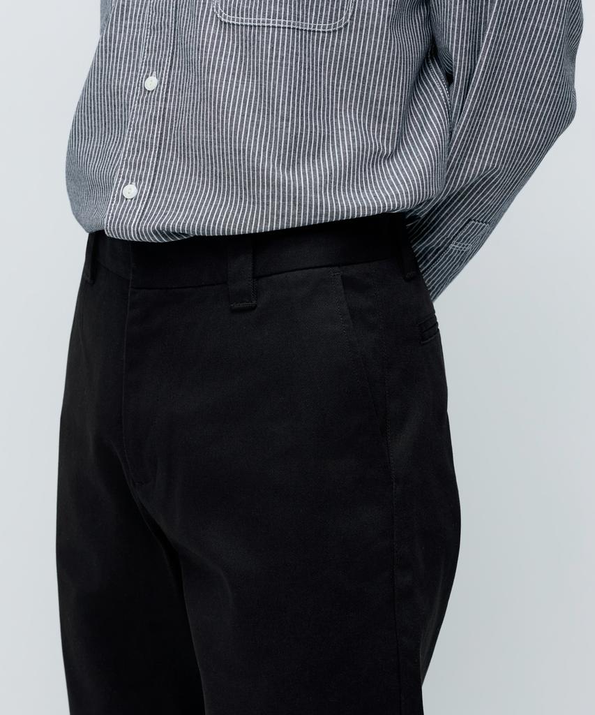 MUSINSA STANDARD Solid Cp Regular Fit Chino Pants [Black]