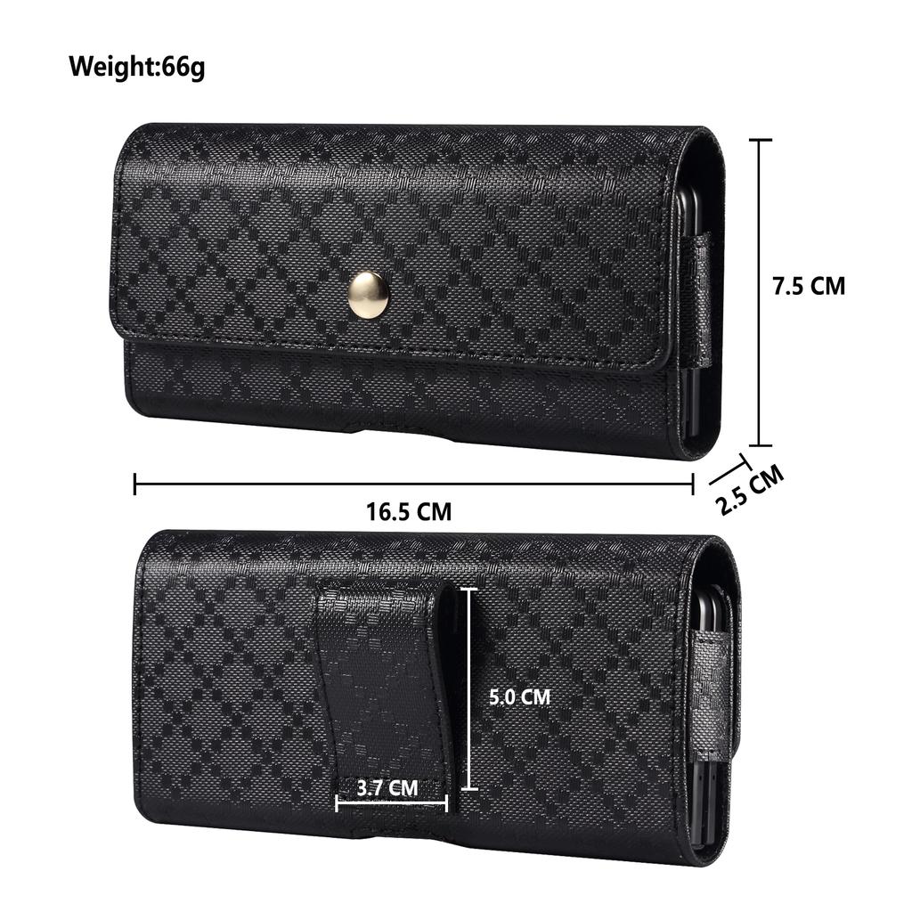 Кожаный чехол с зажимом для ремня, мужская поясная сумка, чехол для Samsung Galaxy Z Fold 6 5 4 3 5G Vivo X Fold 2 Plus Mix Fold 4, сумка-кобура