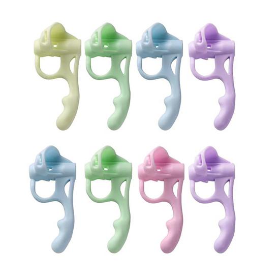 4 шт. детский держатель для карандашей эргономичный дизайн ручка корректор карандаши практика письма силиконовые накладки на пальцы помощь при захвате ручки