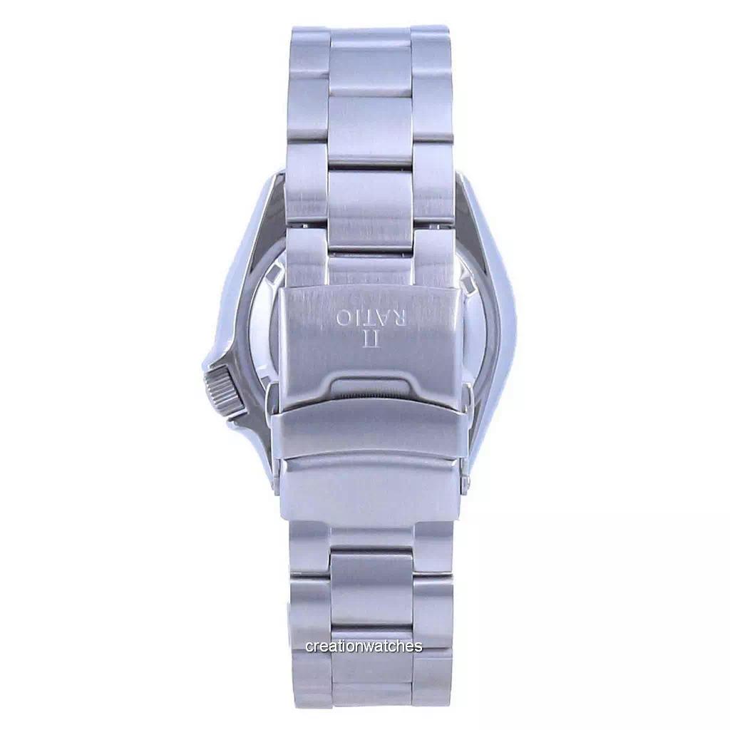 RATIO FreeDiver Green Dial Sapphire Crystal Stainless Steel Automatic RTB205 200M Mens Watch