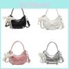 Mini Pu Butterfly Knot Handbag With Pearl Pendant For Casual Urban Women