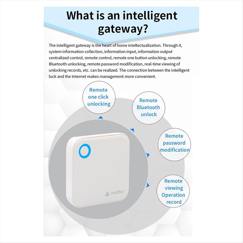 TTLOCK G6 Умный шлюз Matter Удаленное управление Разблокировка Bluetooth на Wi-Fi роутер для домашней безопасности Мониторинг в реальном времени