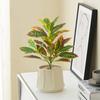 Plastic Artificial Ficus Tree 35 Leaves Fake Ficus Tree Tropical Banyan Tree  Wedding Party Decor