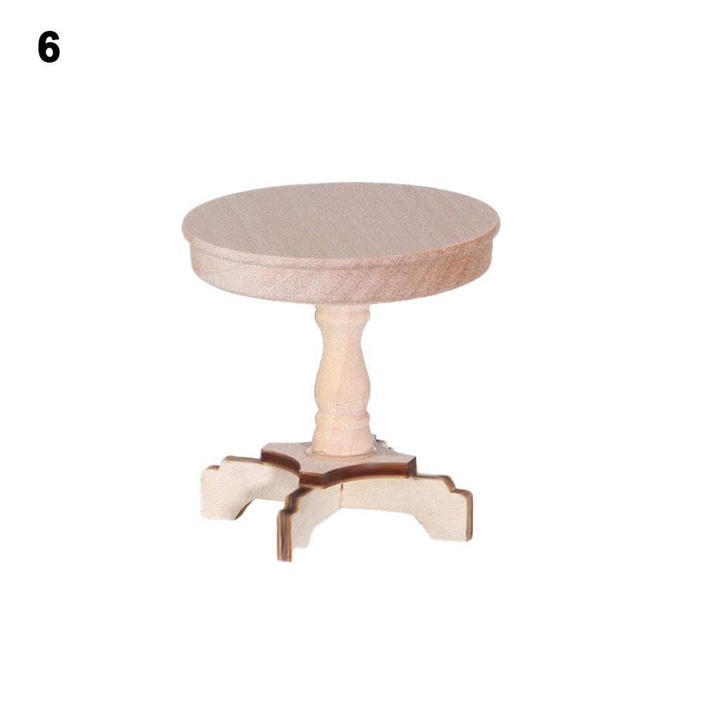 Miniature Accessories Doll House Decoration 1/12 Dollhouse Table Furniture Toys Wooden Coffee Table