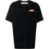 Off-White Футболка с принтом Back Arrow, мужские топы, черная OMAA038S191850061020