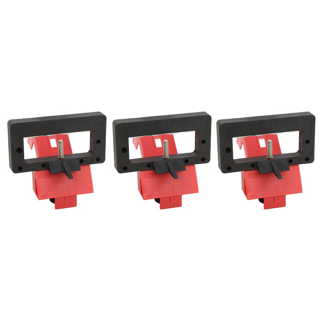 3PCS Clamp On Circuit Breaker Lockout Device Power Switch Lock Engineering Plastic for Less 70mm