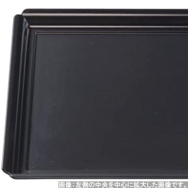 Сделано в Overflowing Mokko Light S x x J-Kitchens Подставка под тарелку, Япония, Поднос, Квадрат 2 сяку, Черный, (36.5см 27.2см 2см)