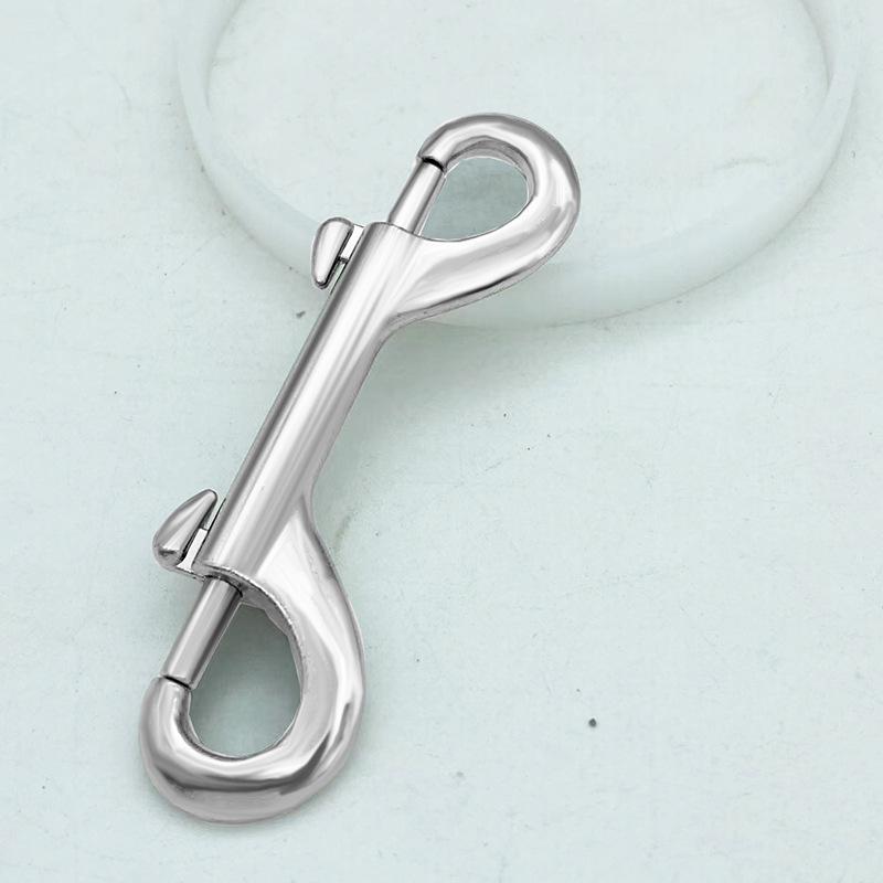 Двусторонний быстросъемный крюк из цинкового сплава для дайвинга и ошейников для домашних животных