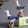 Waterproof Resin Seagull Figurine Handmade Seagull Model Ornament Seabird Ornament Children's Room