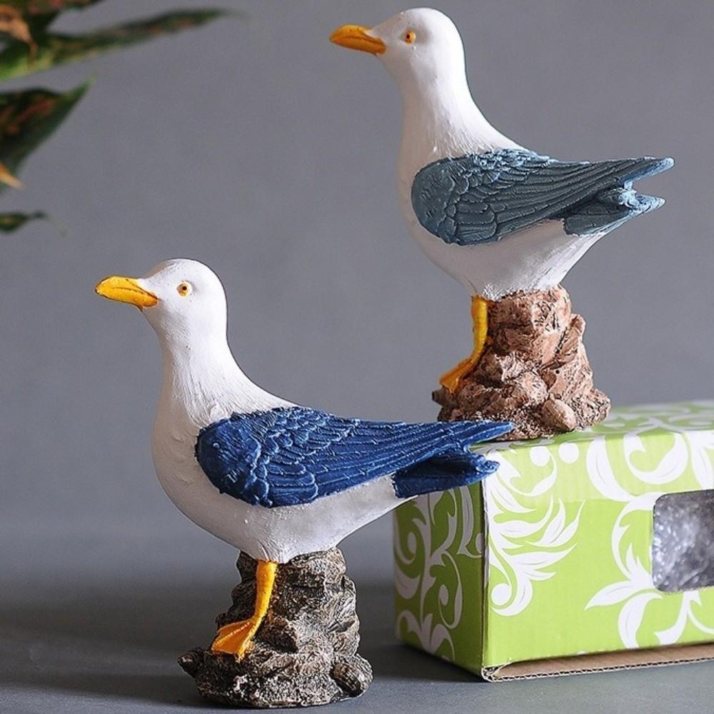 Handmade Seabird Ornament Waterproof Seagull Model Ornament Small Seagull Model Children's Room